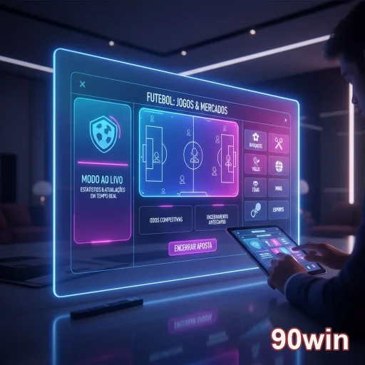 Ilustração de Experimente acesso rápido e segurança com 90win.